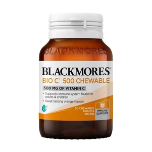 (PRE ORDER) Blackmores Bio C 500mg 50 Chewable Tablets shelf life 2yrs